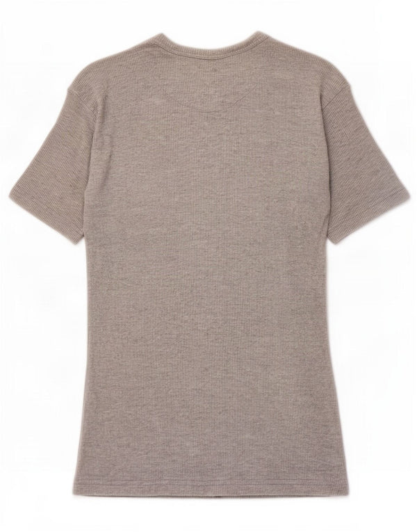 Camiseta masculina vintage grande cinza