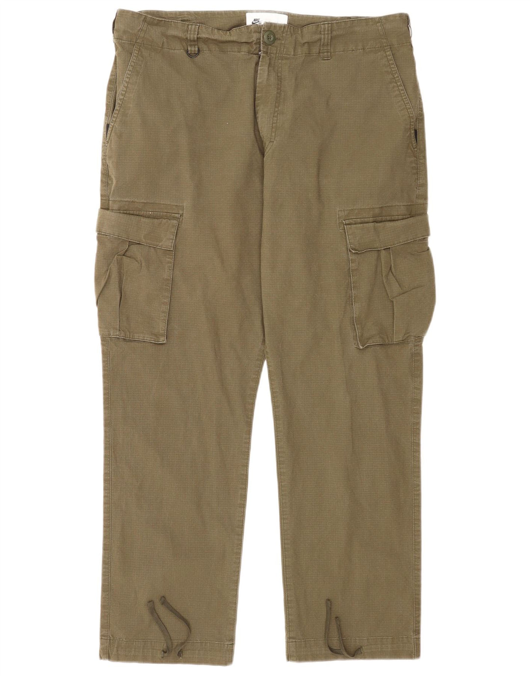 Calça cargo reta masculina Nike W36 L27 algodão verde