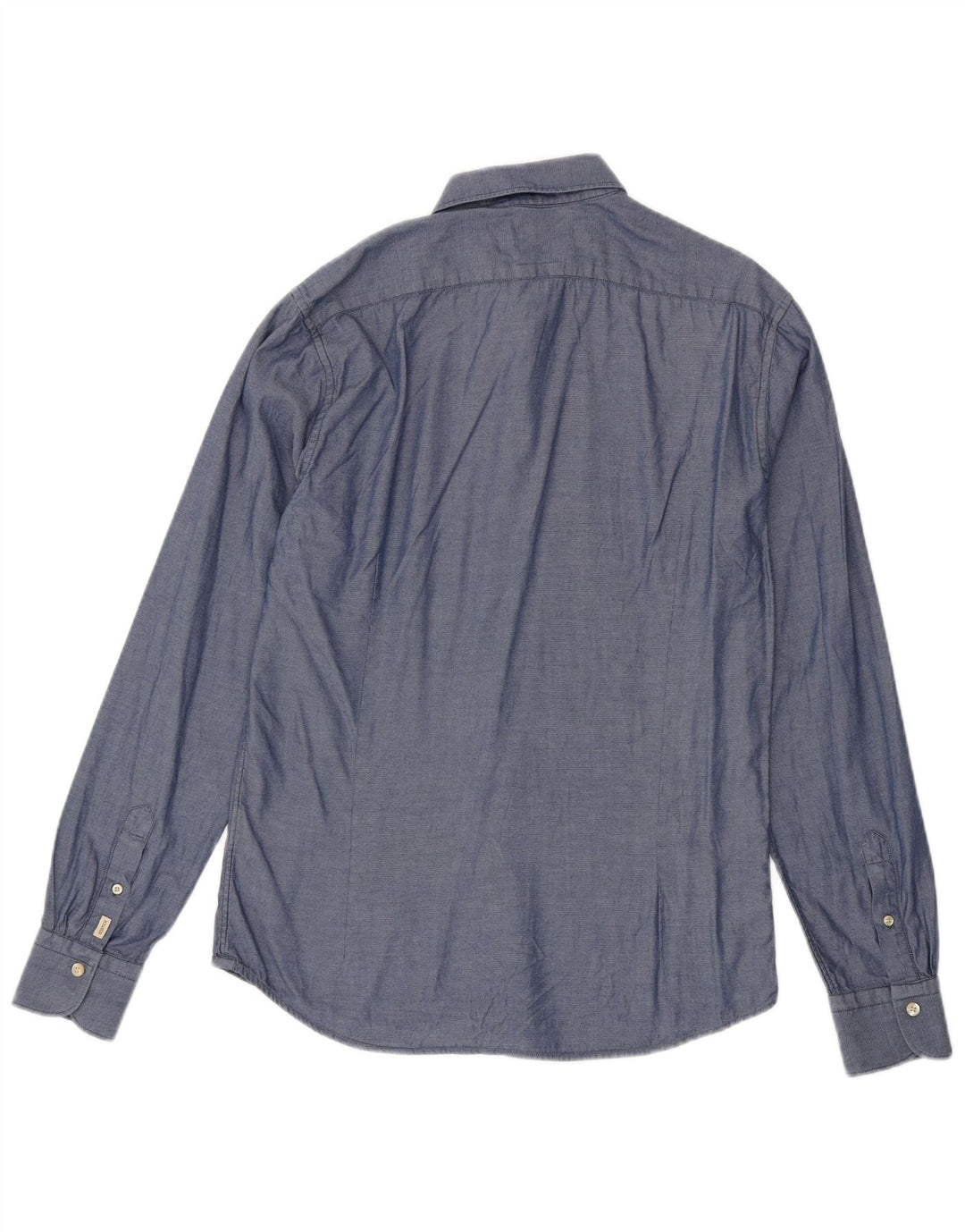 Camisa masculina Scotch & Soda de algodão azul médio