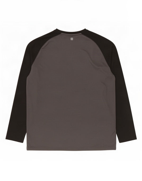 Mountain Warehouse Masculino IsoCool Top manga comprida 2XL cinza colorblock
