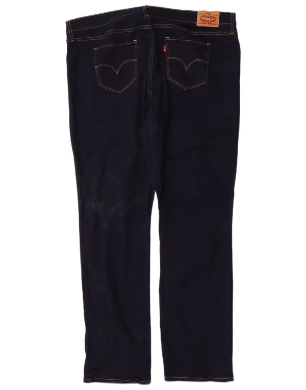 Calça jeans feminina Levi's 314 Shaping Straight US 18 2XL W36 L31 azul marinho algodão