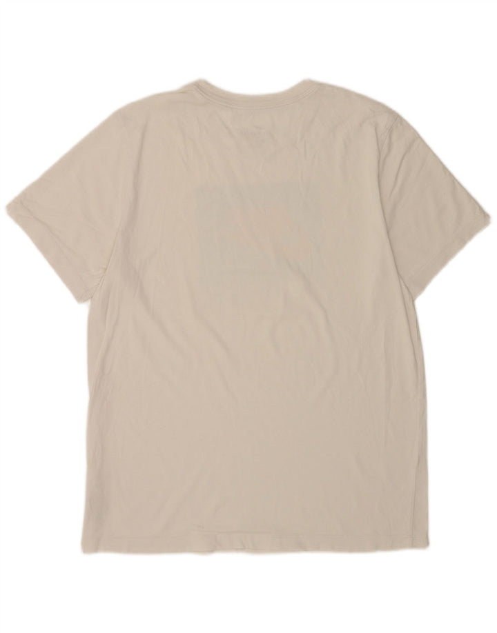 Camiseta gráfica masculina Nike grande algodão branco