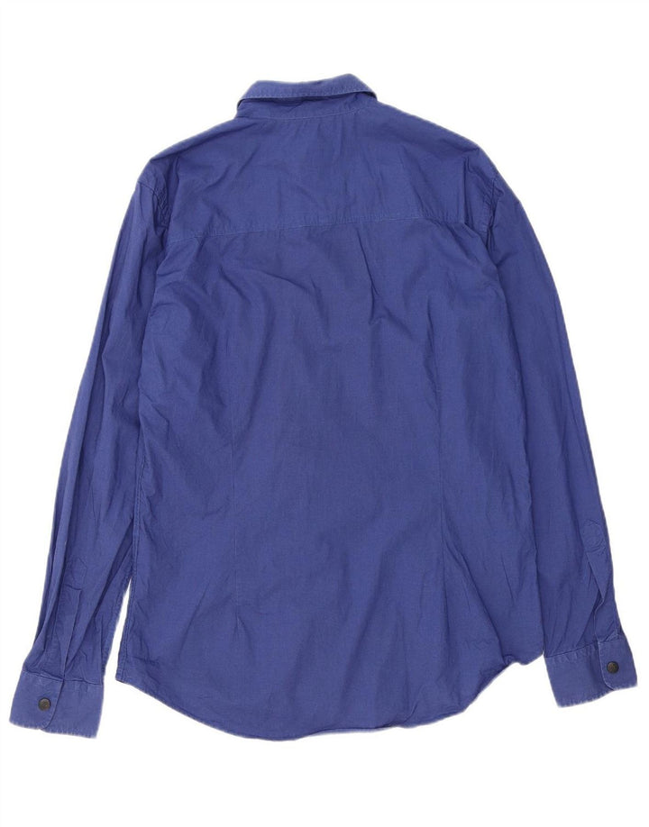 Camisa masculina NORTH SAILS grande algodão azul