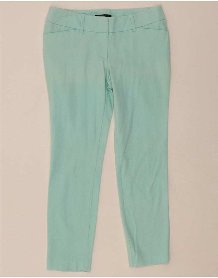 MOSSIMO Womens Slim Casual Trousers US 4 Small W28 L25 Turquoise Cotton Vintage Mossimo and Second-Hand Mossimo from Messina Hembry 