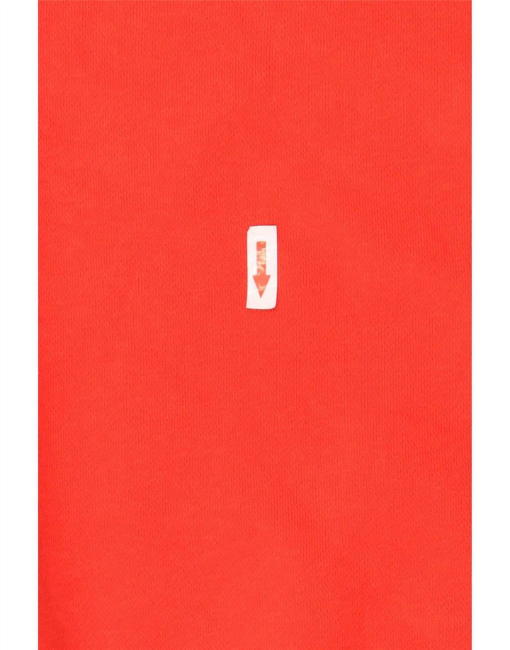 Nike masculino solto ajuste moletom jumper médio algodão vermelho