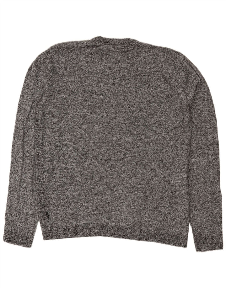 Suéter masculino Jack & Jones com gola redonda XL cinza manchado