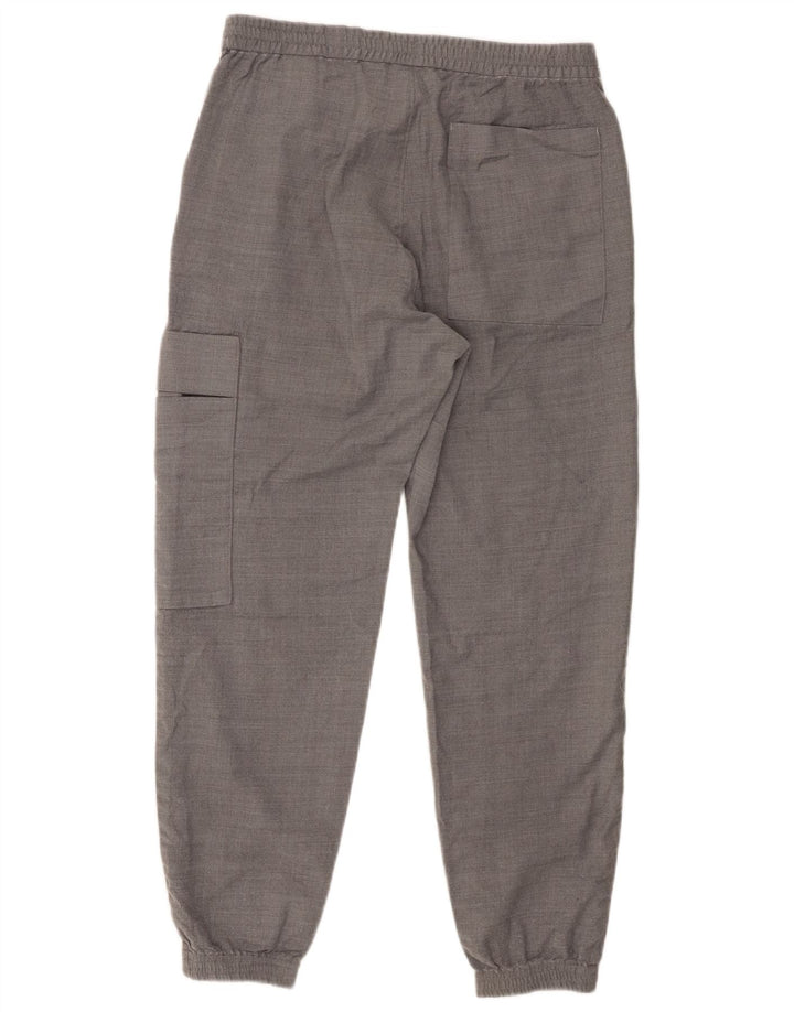 Cos Mens Joggers Cargo Calças Pequenas W29 L27 Lã Cinza