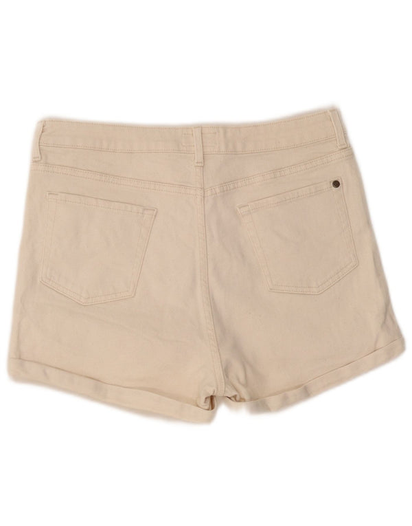 Shorts jeans feminino Jack Wills Reino Unido 14 grande W32 branco