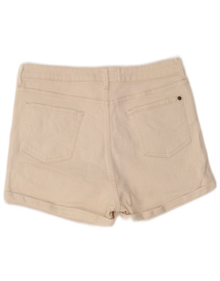 Shorts jeans feminino Jack Wills Reino Unido 14 grande W32 branco
