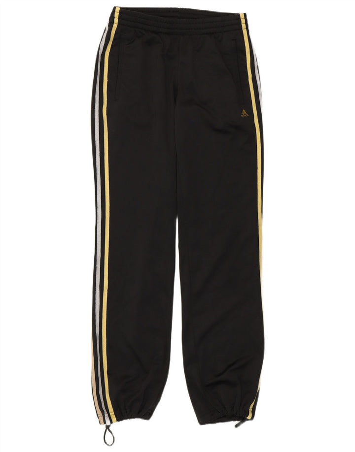 ADIDAS Calças de treino femininas Joggers UK 4/6 XS Poliéster Preto