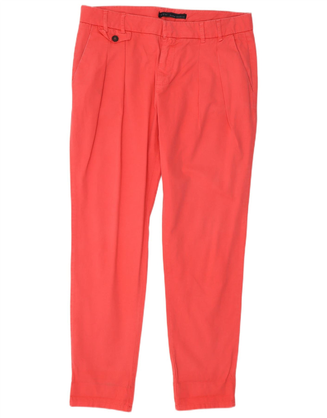 Zara Calça Chino Feminina Pegged Médio W28 L26 Rosa
