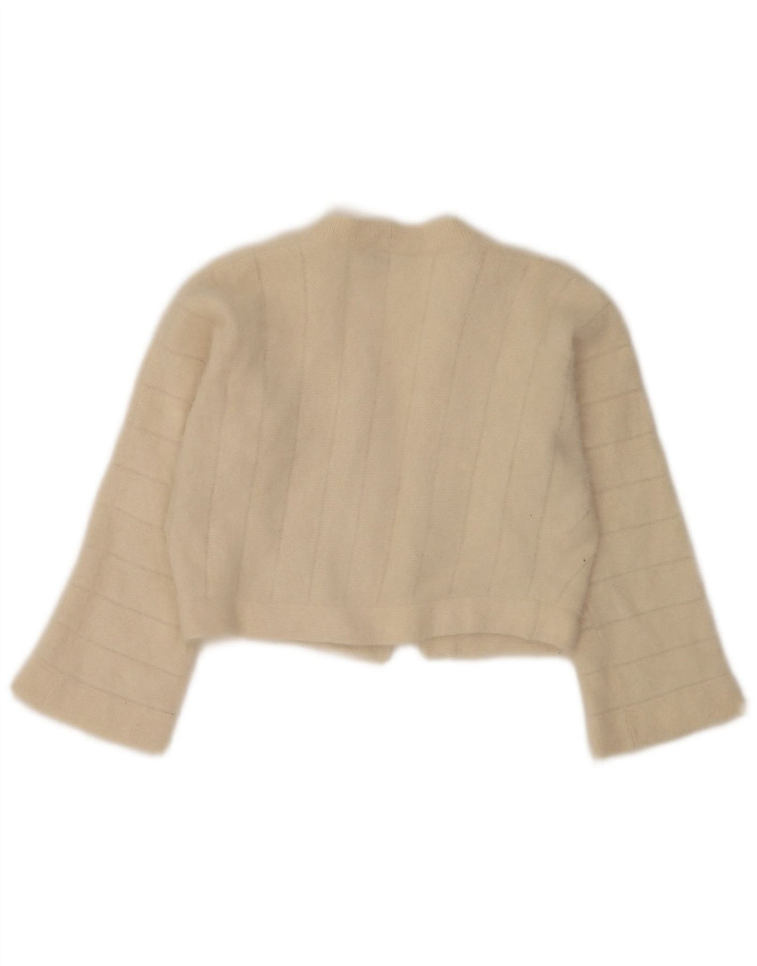Luisa Spagnoli Feminino Open Bolero Jumper Reino Unido 14 Médio Bege