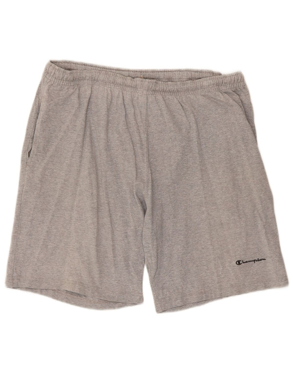 Shorts esportivos masculinos Champion XL cinza algodão