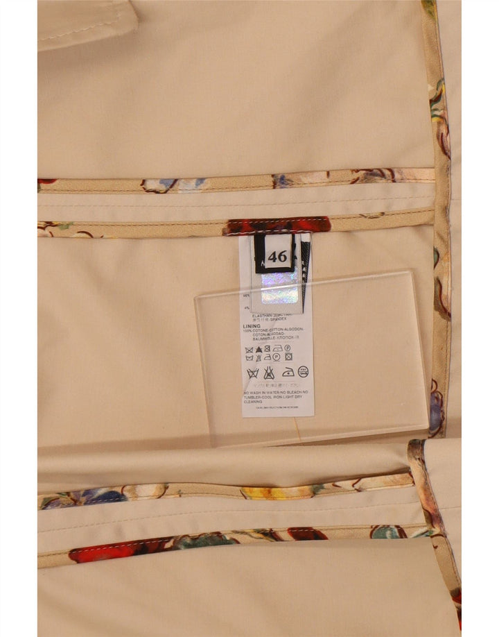 Jaqueta Blazer Feminina Dolce & Gabbana com 2 Botões IT 46 Grande Bege Clássico