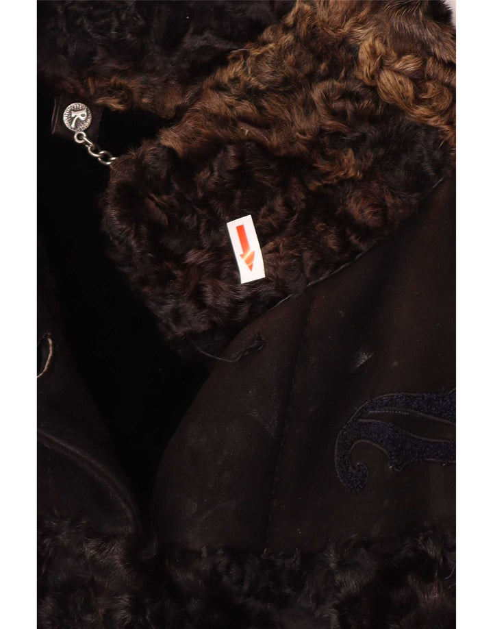 Casaco feminino Robrik com capa de shearling IT 44 marrom médio