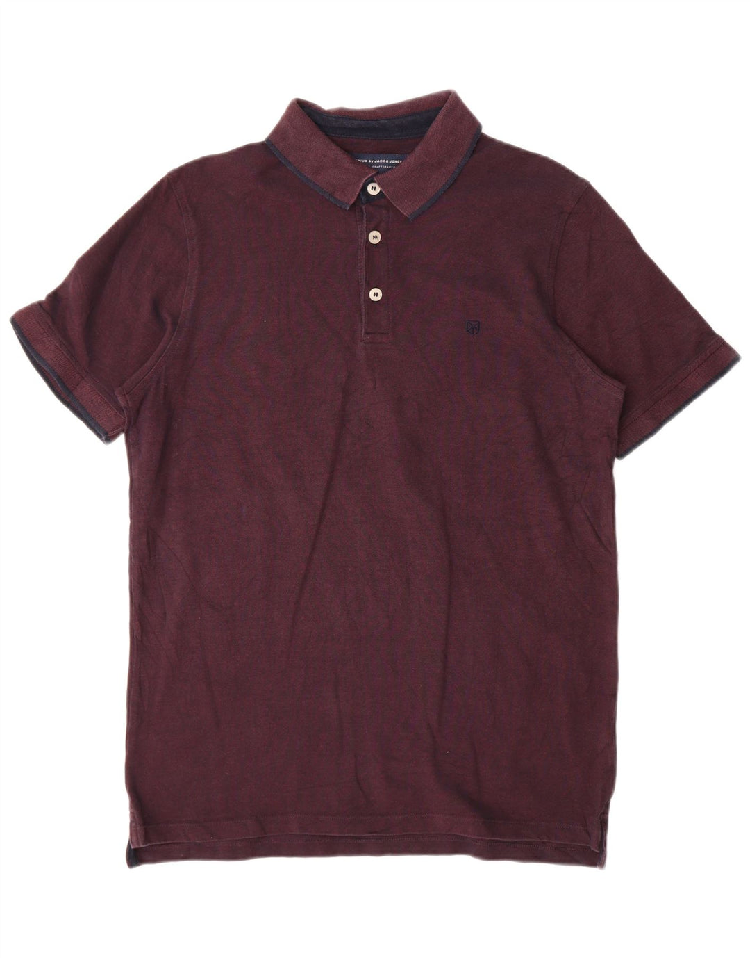 Camisa polo masculina JACK & JONES grande Borgonha