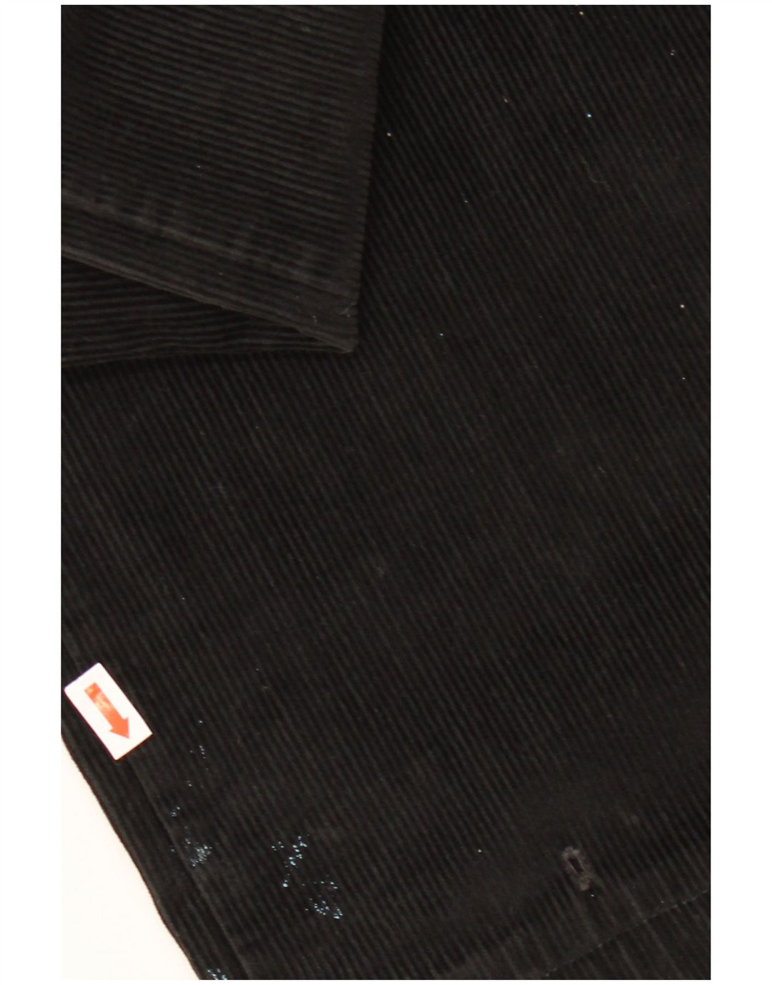 Calça cortada masculina de veludo cotelê CONTE OF FLORENCE IT 50 grande W34 L25 preta