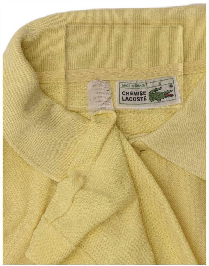 Camisa polo masculina Lacoste tamanho 8 3XL algodão amarelo