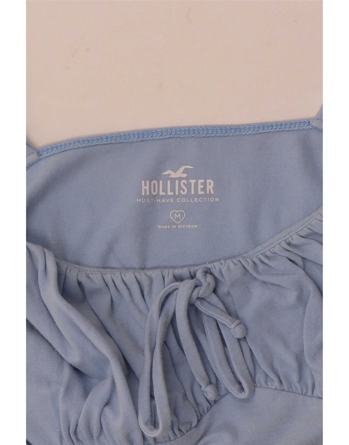 Hollister Womens Crop Cami Top Reino Unido 12 Azul Médio