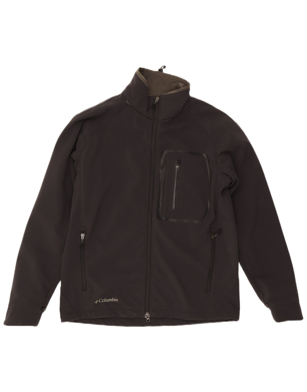 Jaqueta corta-vento masculina Columbia Interchange UK 40 grande nylon preto