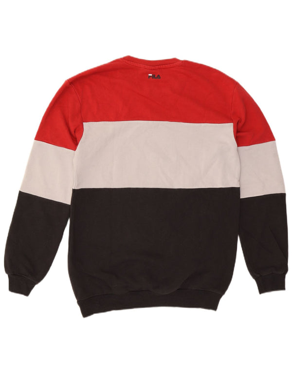Fila Moletom Gráfico Masculino Jumper XS Multicolorido Colourblock Algodão