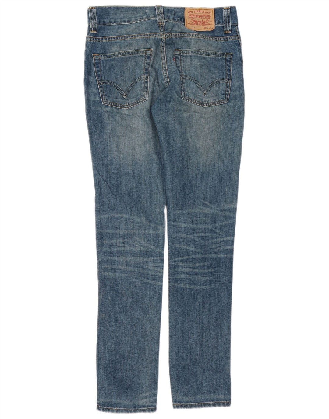 Calça jeans feminina Levi's 511 Slim W32 L34 azul algodão