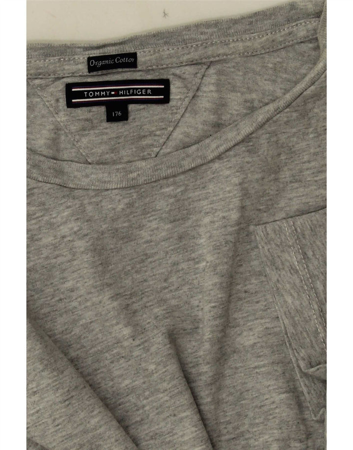 Camiseta Tommy Hilfiger Meninos 15-16 Anos Cinza Salpicado