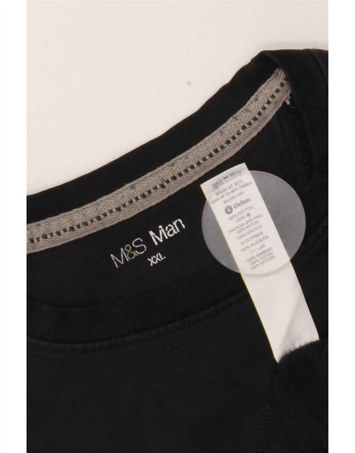 Suéter masculino Marks & Spencer 2XL algodão preto