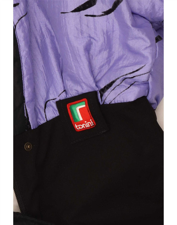 Macacão de esqui feminino vintage de grandes dimensões IT 42 Medium Purple Colourblock
