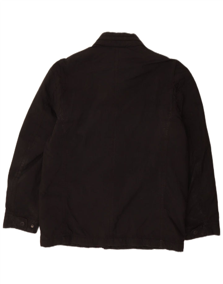 Jaqueta militar masculina Tommy Hilfiger UK 38 poliéster preto médio