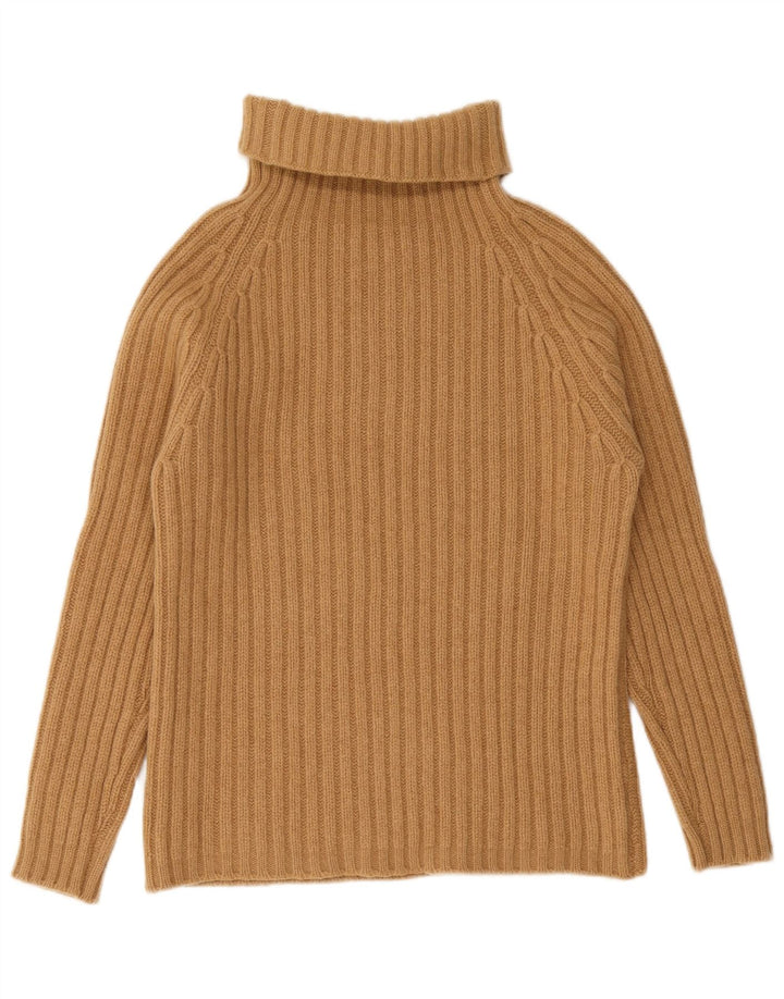 Etro Suéter feminino com gola redonda e gola redonda Reino Unido 14 médio bege