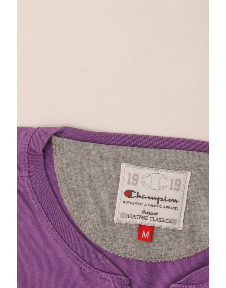 Jumper de moletom feminino Champion Heritage Classics UK 14 médio roxo
