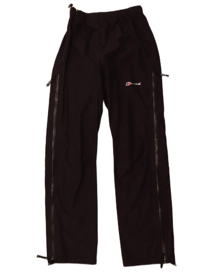 Calça de treino feminina BERGHAUS UK 10 pequena poliamida preta