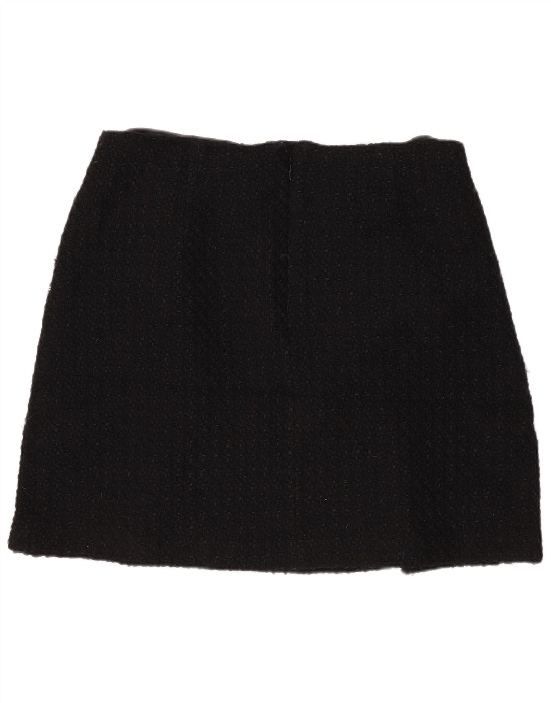 Minissaia feminina Marks & Spencer Reino Unido 14 médio W32 acrílico preto
