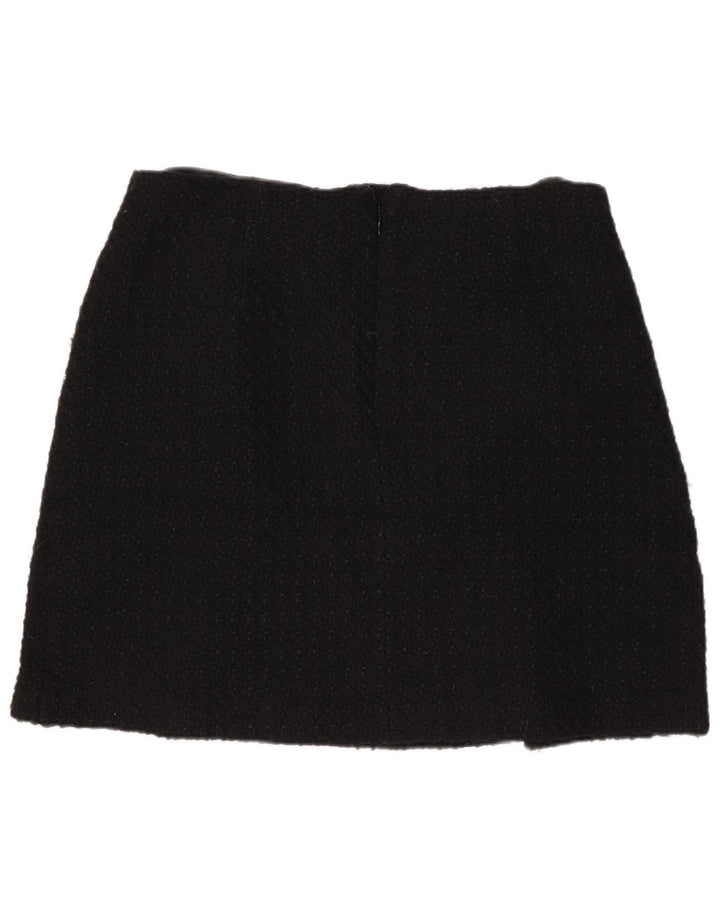 Minissaia feminina Marks & Spencer Reino Unido 14 médio W32 acrílico preto
