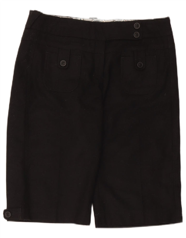 Shorts feminino casual Ted Baker tamanho 3 médio W34 poliéster preto