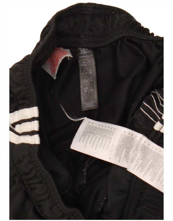 Adidas meninos calças de treino joggers 13-14 anos preto poliéster