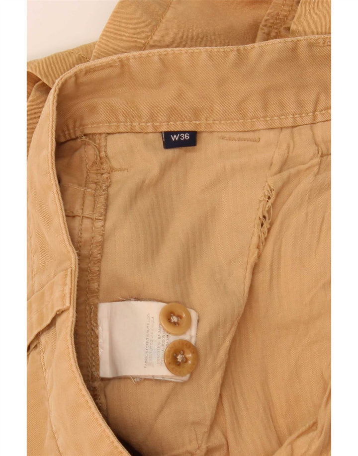 Shorts cargo masculino Gant W36 grande algodão bege