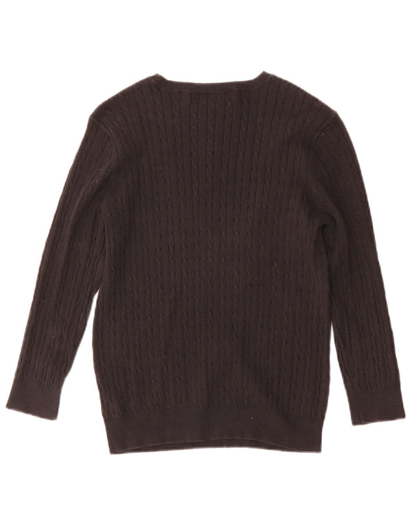 Michael Kors Girls Boat Neck Jumper Sweater 9-10 Years Black Cotton