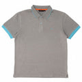 Camisa polo masculina SUN68 algodão cinza médio