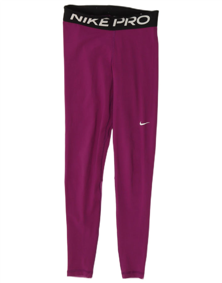 Leggings Nike Femininas Graphic UK 8 Small Roxo Colorblock
