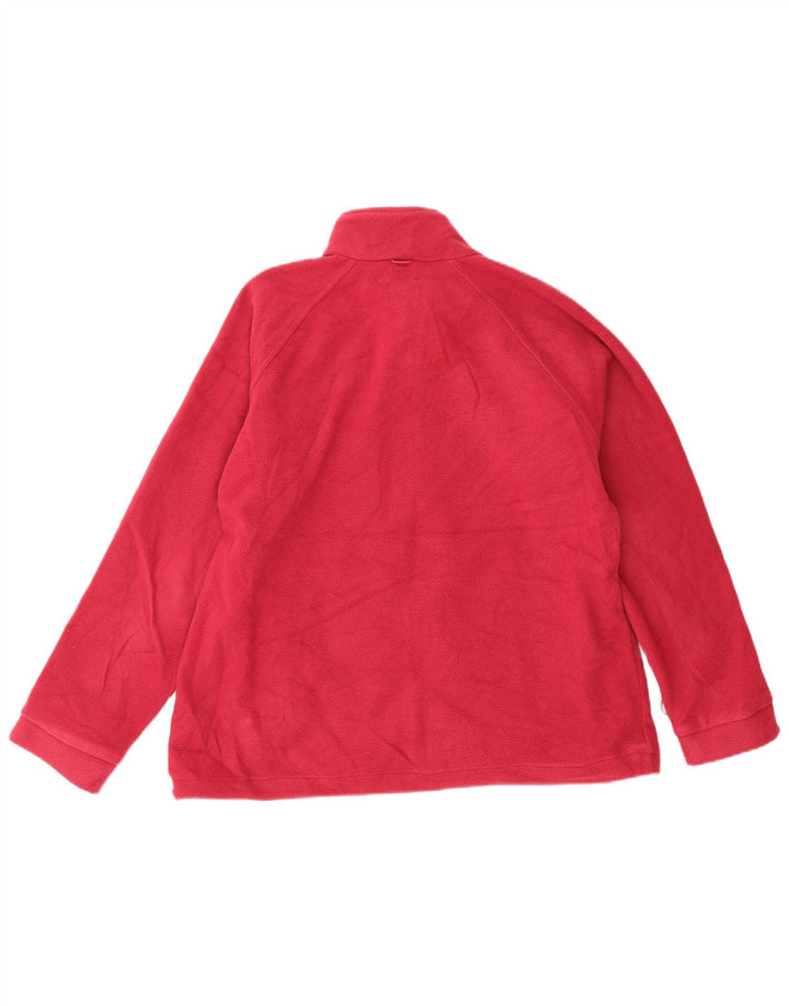 Jaqueta de lã com forro superdimensionado feminino Joules Reino Unido 16 grande poliéster rosa
