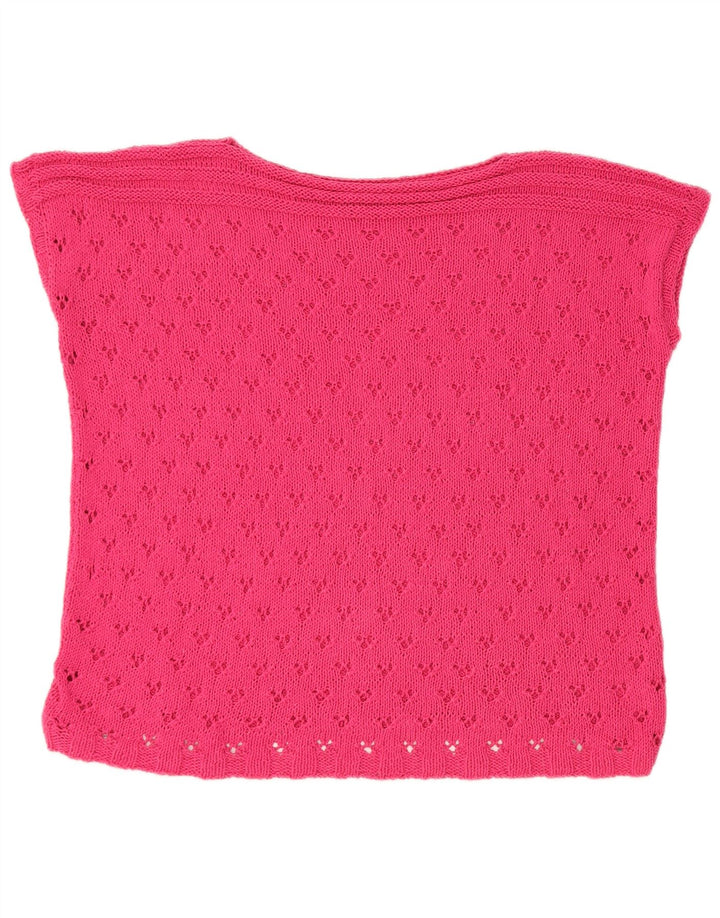 Regata feminina vintage com colete UK 14 grande rosa