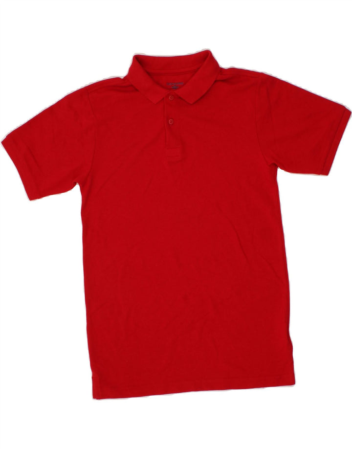 DOCKERS Boys Polo Shirt 15-16 Years XL Red Cotton Vintage Dockers and Second-Hand Dockers from Messina Hembry 