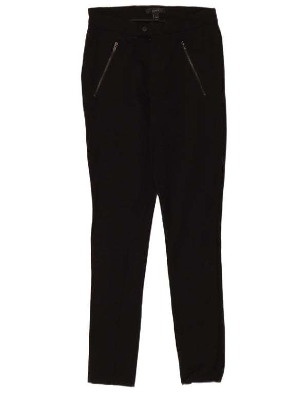 Calça skinny feminina J. Crew US 0 XS W26 L28 preta viscose