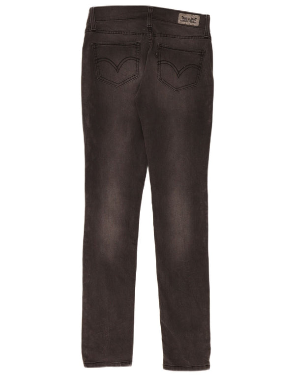 Calça jeans feminina Levi's 524 Super Low Skinny W29 L32 cinza algodão