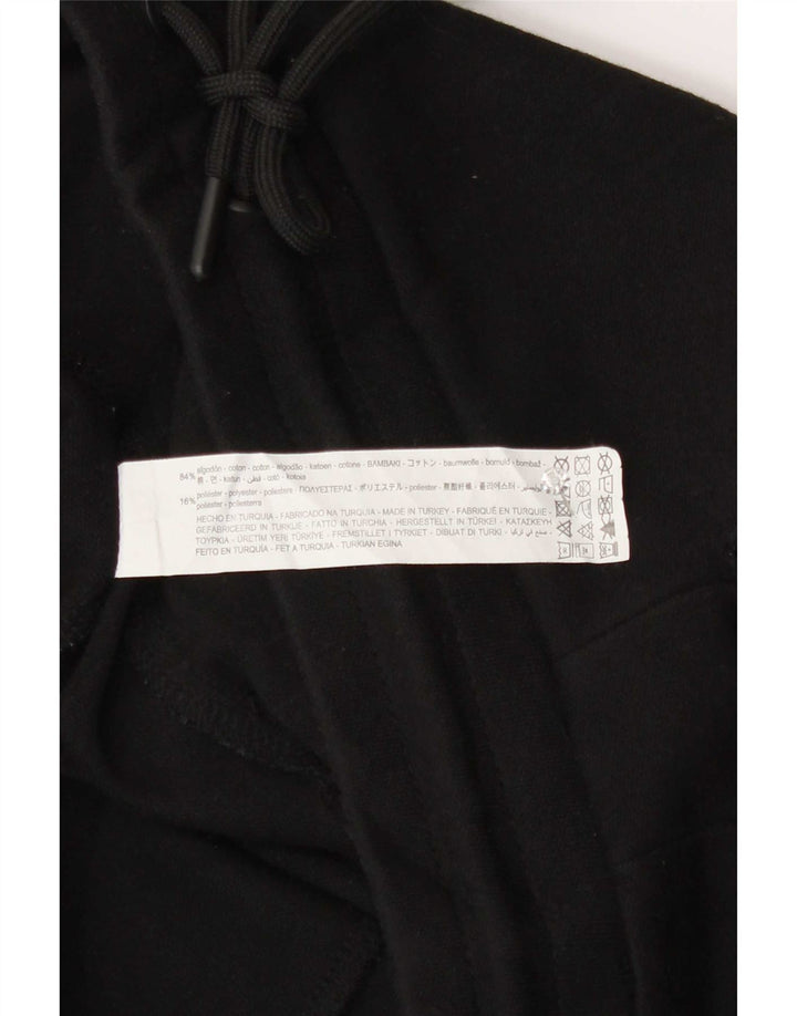 Zara Mens Sport Shorts Médio Algodão Preto