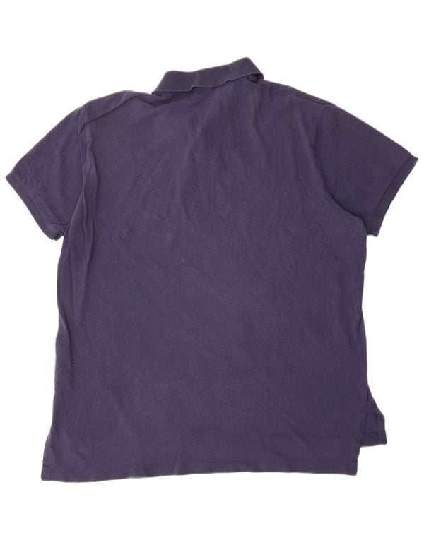 Polo Ralph Lauren Mens Custom Fit Camisa Polo XL Azul Marinho Algodão