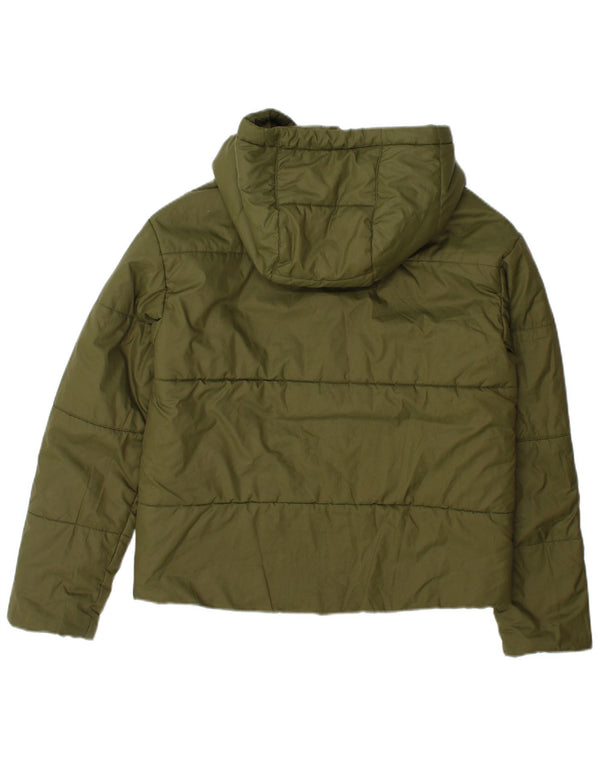 Jaqueta Nike Feminina Acolchoada Reversível UK 12 Poliéster Verde Médio