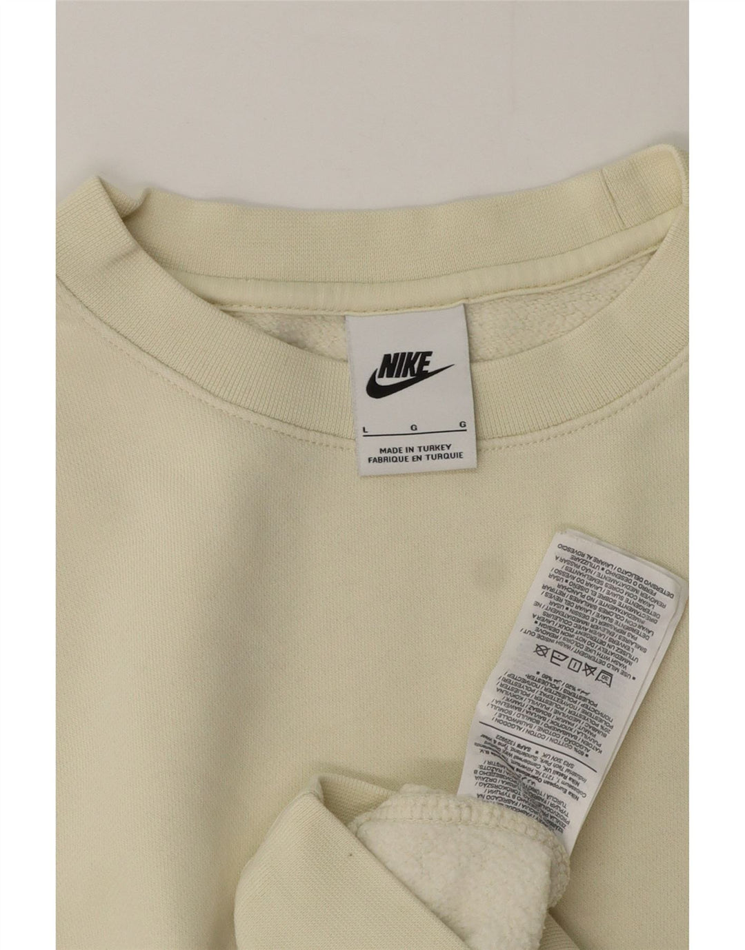 Nike moletom masculino jumper grande algodão branco